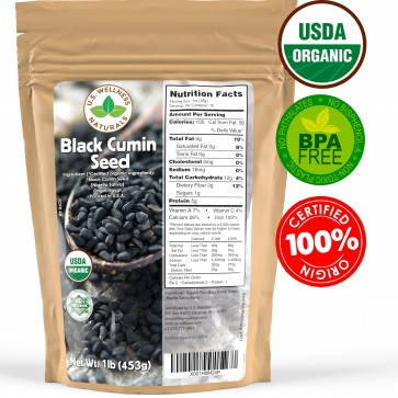 100% Organic Black Cumin Seed (Nigella Sativa) 1 lb bulk (Egypt)