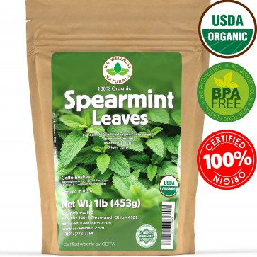 100% Organic Spearmint (Whole Leaf) Herbal Tea 1lbs bulk (Egypt)