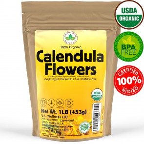 100% Organic Calendula (Whole Flowers) Herbal Tea 1lb bulk (Egypt)