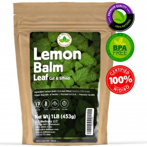 Lemon Balm Herbal Tea Cut and Sifted, AAA Grade 1lb bulk FIRST FLUSH