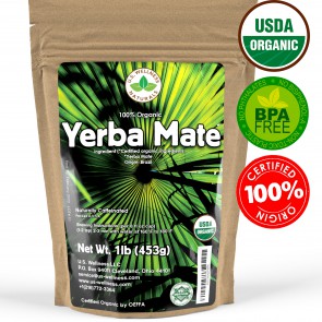 Yerba Mate Tea 1lb - Super Green 100% ORGANIC 